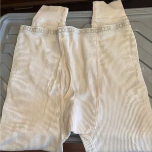 Joe Boxer Cream Thermal Pants